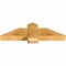 Ekena Millwork Eugene Rough Sawn Timber Gable Bracket, Western Red Cedar, 36"W x 10"H x 4"D x 6"F, 7/12 Pitch GBW036X10X0406EUG00RWR - alternate 4